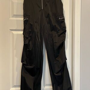 Zara silk cargo Pants
